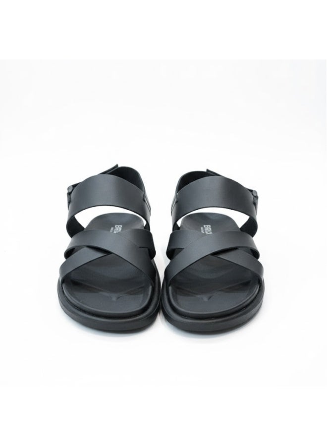 Stylish men's slippers with a modern and comfortable design – genuine leather and non-slip orthopedic sole, available in various sizes and colors. - Image 2